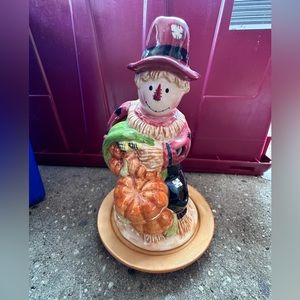 NEW scarecrow Tea light candle holder